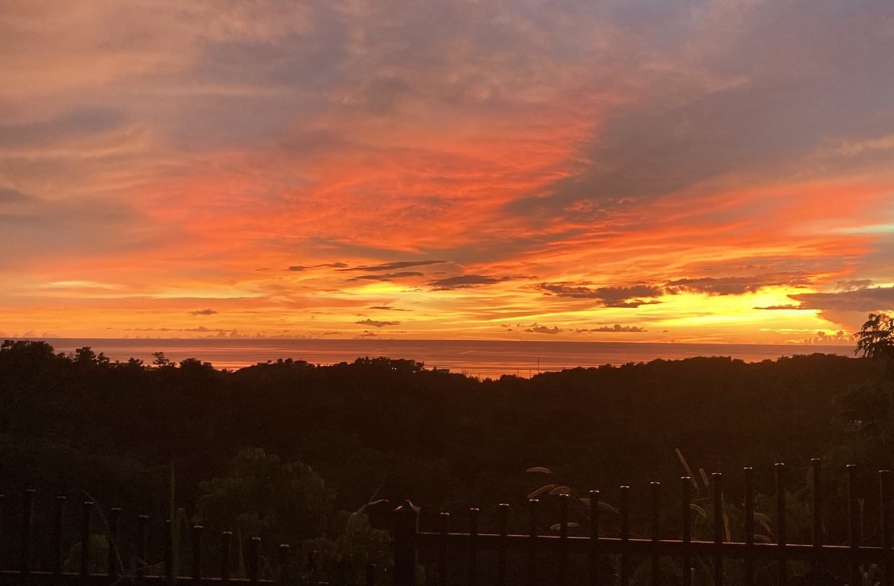 atardecer en el oeste de Puerto Rico
